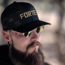 Load image into Gallery viewer, Black Camo Hat