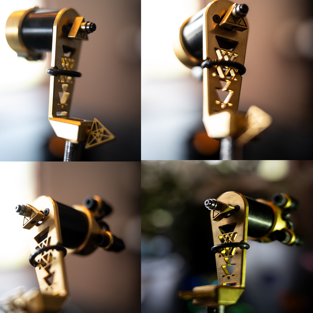 Brass on Black Direct Drive Rotary Tattoo Machine