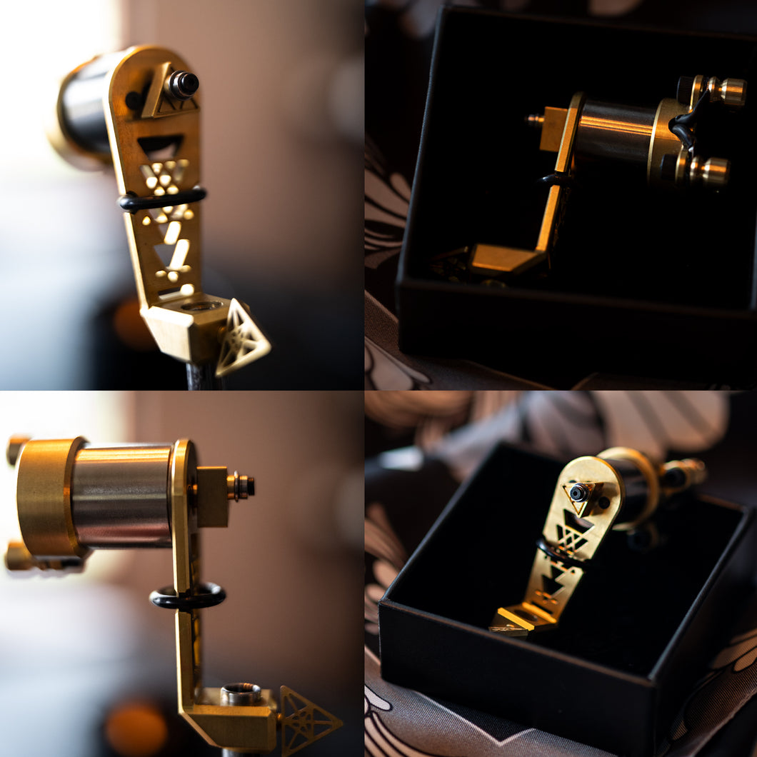 Brass on Silver Direct Drive Rotary Tattoo Machine