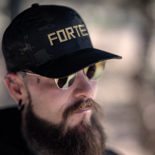 Load image into Gallery viewer, Black Camo Hat
